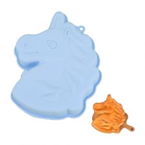 Smavles Moule Forme Licorne, Moule a G&acirc;teau Licorne, Licorne Bleu Moule &agrave; G&acirc;teau, Moules en Silicone Licorne, Moule &agrave; G&acirc;teau Cheval, Moule de Cuisson pour Chocolats Gaufres Savon Halloween No&euml;l (Smavles, neuf)