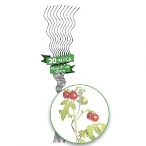 KARAT Lot de 20 tuteurs en spirale pour tomates - Longueur : 110 cm - Tuteur &agrave; tomates - Tuteur &agrave; tomates - Tuteur en acier galvanis&eacute; (MEISTEREI, neuf)