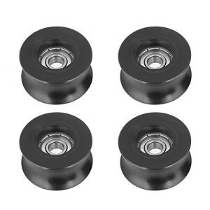 4 pcs U Poulie à Gorge 0840UU Roue Gorge Type d'U Roue de Guidage de Rouleau de Poulie en U 8x40x20.7mm (4pcs 8x40x20.7mm) (Muxizac, neuf)