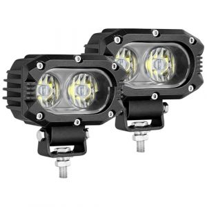BraveWAY Phare de Travail LED 4 Pouces 80W 9600LM Projecteur Phares Longue Portee LED Moto 4x4 Antibrouillard LED Feux Additionnel Barre pour Moto, Voiture, Tracteur, Camion, SUV, Bâteau, Caravane (BraveWay, occasion)