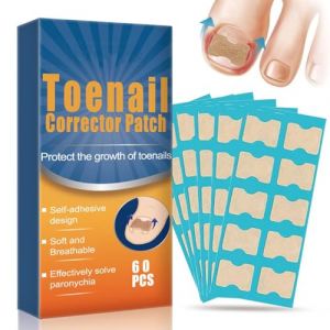 60 PCS Autocollant de Correction des Ongles, Patch De B&acirc;ton D'ongle Incarn&eacute;, Correction Ongles Incarn&eacute;s, Patch de Correction des Ongles, Ongles Incarn&eacute;s Correcteur, &Eacute;liminer Les Fentes pour Les Ongles (YU LOOK, neuf)