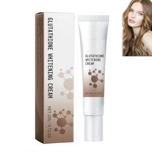 Crème éclaircissante au glutathion pour le visage,crème blanchissante au glutathion, sérum correcteur de teint pour éliminer les taches de rousseur et les imperfections, hydratant éclaircissant (1pcs) (doushangdianzi, neuf)
