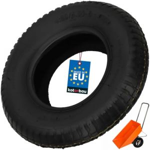 KOTARBAU&reg; Roue de brouette 2 couches en caoutchouc plein - Roue de rechange pour diable - Pneu en caoutchouc plein - Roue de brouette - Pneu de brouette - Pneu plein en caoutchouc - Diable (KOTARBAU, neuf)