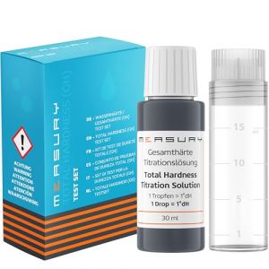 Measury Test duret&eacute; de l'eau, testeur duret&eacute; Eau, Test th fabricado en Alemania - 30 ML pour Un Maximum de 550 Tests (Measury, neuf)