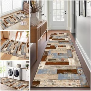 Tapis de Passage pour Couloir Long 40 x 70 cm Tapis Cuisine Devant Evier Antid&eacute;rapant et Lavable Tapis de Couloir Long Moderne Absorbant Tapis d Entree Interieur Tapis de Porte pour Salon Chambre (xueleixinrzbhd, neuf)