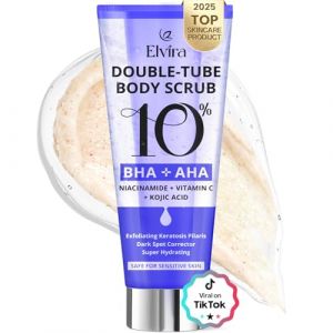 Elvira KP Bump Gomme exfoliante pour le corps pour kératose pilaire, peau lisse avec 10 % AHA/BHA et niacinamide, hydratant et éclaircissant, produits de soins du corps, nettoyage en profondeur, 200 (PINEAPPLE JUICE, neuf)