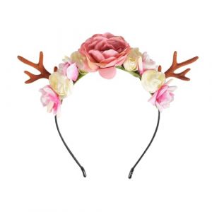 Serre-T&ecirc;te de No&euml;l en Forme de Bois de Cerf,Accessoire pour Cheveux de No&euml;ls,Bandeau en Bois de No&euml;ls,Serre-T&ecirc;te pour Femme et Fille,F&ecirc;te de No&euml;l (DeepSeed, neuf)