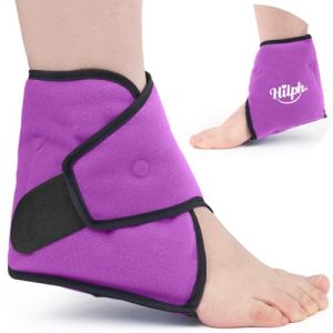 Hilph Poche de Glace Cheville R&eacute;utilisables en Gel, Poche de Froid Pied pour Blessures, Sac Gel Compresse Chaude Froid pour Cheville, Entorse &agrave; la Chevillere, Gonflement, Fasciite Plantaire-Violet (Hilph Store, neuf)