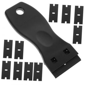 Lurrose 1 Ensemble Lame De Retrait De Colle Lames De Remplacement Grattoir à Plâtre Couteau à Mastic Pour Scrapper Outil Décapant De Black Plastique (Veronicoar, neuf)