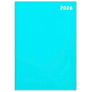 PaulStore Agenda 2026 journalier format A4/A5/A6 - Couleur pastel - Pour étudiants, enseignants, maison, bureau, année professionnelle - Turquoise - Format A5 - 1 jour par page (PAULSTORE, neuf)