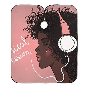 Fille Africaine Avec Un Casque Cape De Coupe Imperméable Blouse Coiffeur Antistatique Robe De Coiffure Pour Instituts De Beauté Barber Coiffeurs 140X168Cm (guangzhouhongchenmaoyishanghanggerenduzi, neuf)