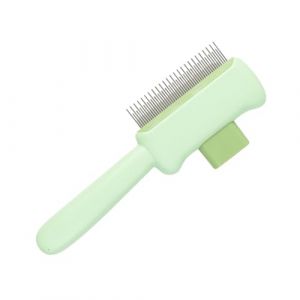 Peigne de toilettage pour animaux - pinceau de deshedding de chat, outil de démêlage de chiots | Brosse de massage douce pour petits chiens moyens chats chattes lapins hamsters hamsters cobayes ferret (wasikemt, neuf)