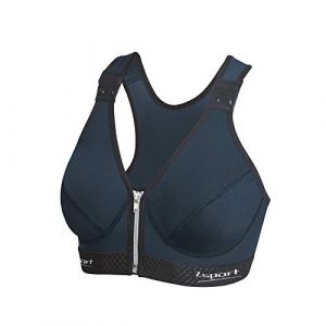 Zsport Z Bra Silver Soutien Gorge de Sport/Brassi&egrave;re de Sport Femme Noir/Bleu FR: S (Taille Fabricant: 115-B) (Quaerius . com, neuf)