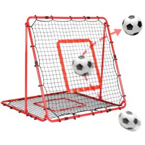 Filet de Rebond Football Double Face, 1.2 x 1.2m Rebondisseur pour Entra&icirc;nement Football, avec Filet Double Couche, Ajustable et Pliable, Convient pour Entra&icirc;nement Meilleur et Plus Vari&eacute; (BaseGoal Stor, neuf)