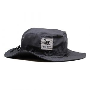 Chapeau de Protection Solaire Surf Monkey&reg; - sans Cordon - Visi&egrave;re Flexible - Homme/Femme - Boonie Hat (UPF 50+ Gris) (SurfMonkey, neuf)