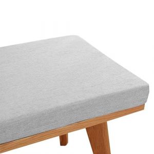 Coussin de Banc pour Chaise d'ext&eacute;rieur, Coussin de Si&egrave;ge Banc Chaise de Jardin Lavable Antid&eacute;rapant,Coussins de Chaise pour Terrasse Rebord de Fen&ecirc;tre Int&eacute;rieur Canap&eacute;s,Light gray,75X40X3CM (duyonguk, neuf)