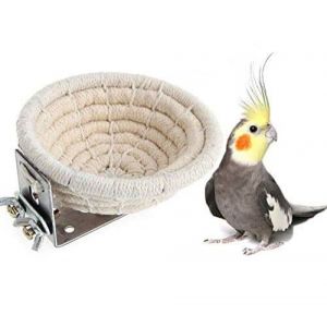 Taicols Nid Cage &agrave; Oiseaux D'Oiseau,Main Tiss&eacute; Nid, Main Cage &agrave; Oiseau Fait,Nid d&rsquo;&Eacute;levage de Perruche,Utilis&eacute;e pour Les Petits Oiseaux Tels Que Les Pinsons,Les Perruches Ondul&eacute;es,Les Canaris (Taicols, neuf)