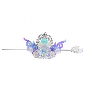 DEARMAMY Set Coiffure Han Style Épingles Cheveux Chinois Traditionnels Bijoux Tête Oriental Élégant Facile à Porter Pour Costumes Anciens (Liiane, neuf)