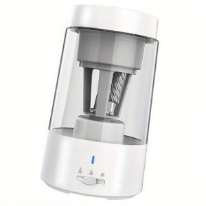 Taille-crayon électrique pour 6-8mm Crayon Rechargeable Automatique Taille-crayon Mains Libres Taille-crayon (WHITE) (Wustag, neuf)