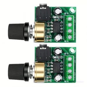 VISSQH 2 Pi&egrave;ces LM386 Module d'amplificateur 10W LM386 num&eacute;rique carte amplificateur DC 3V-12V Amplificateur Audio (VISSQH, neuf)
