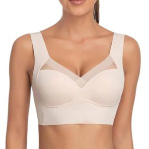 Hatme Soutien-gorge correcteur de posture Wmbra Original Comfy Correcteur de posture Dos Femme, beige, 3XL (XSelector, neuf)