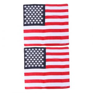 Homoyoyo 2pi&egrave;ces Bandeau Patriotique &agrave; Imprim&eacute; Drapeau Foulard Carr&eacute; &Eacute;l&eacute;gant Pour Cheveux Pour Voyage Et Sports De Plein Air (Alda Jin, neuf)