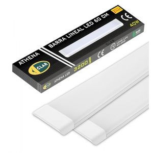 CLAR - Neon LED 60CM, Reglette LED 60CM, Neon Garage, Reglette Garage, 40W, Blanc Froid 6500K (Pack 2) (CLAR ILUMINACI&Oacute;N, neuf)