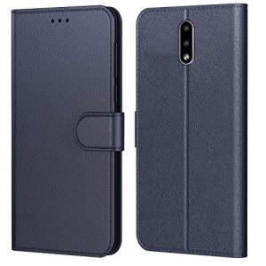 Tenphone Etui Coque pour Nokia 2.3,Plusieurs Couleurs Disponible,Protection Etui Housse Premium en Cuir PU,Fermeture Magn&eacute;tique pour (Nokia 2.3 (6,21 Pouces), Book Bleu) (HLGSM, neuf)