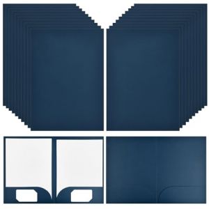 20 Pi&egrave;ces Chemise Cartonn&eacute;e A4 &agrave; Deux Pochettes,350gsm Cartonn&eacute;e avec Rabat,Pochette de Fichier Rapport,Sous Chemise Papier Farde Cartonn&eacute;es Chemise,Dossier Carton Pochette de Classement (Bleu) (qinsocor, neuf)