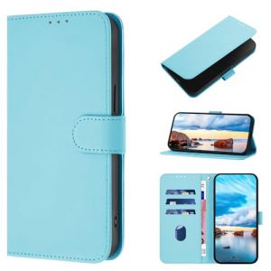 CASEONJAN Coque pour iPhone SE 2020 / SE 2022/8 / 7, Etui Protection Housse en Cuir PU Coque Magn&eacute;tique, Antichoc &Eacute;tui Portefeuille Flip Case pour iPhone SE 2020 / SE 2022/8 / 7 (Bleu Ciel) (CASEONJAN, neuf)