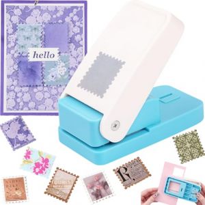 Grande perforatrice rectangulaire de 3,8 x 4,6 cm - Perforatrice &agrave; levier pour travaux manuels, formes de tampons - Perforatrice rectangulaire pour travaux manuels, scrapbooking, loisirs cr&eacute;atifs (TOTECHEU-Direct, neuf)