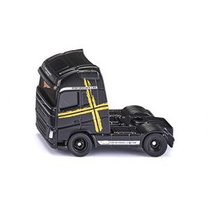 siku 1543, Camion-Tracteur Volvo FH16 Performance, Noir, Métal/plastique, Pneus en caoutchouc, peut être combiné avec des remorques siku à l'échelle 1:87 (Coffre-aux-jouets, neuf)