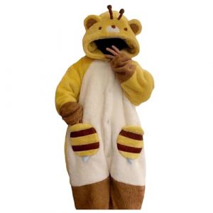 Pyjama Combinaison Femme Pyjama Grande Taille, Chemise De Nuit Hiver D&eacute;Guisement Animaux Mignons Doux Flanelle Grenouill&egrave;Re Unisexe pour F&ecirc;Tes Douce Et Moelleuse (dkyrkzr, neuf)