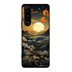 KARTXITAI Coque Compatible avec Sony Xperia 5 III,Housse Étui de Protection en Silicone en Gel TPU Souple Case Cover Ultra Douce Empêche Rayures Shock-Absorption - Mer,Lune (KARTXITAI, neuf)