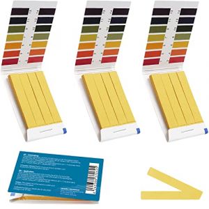 Lot de 240 bandelettes de test, pH 1 à 14, indicateur, papier de tournesol, pour l'eau, la terre, les boissons et autres substances (universels) (BMUT UG (haftungsbeschränkt), neuf)