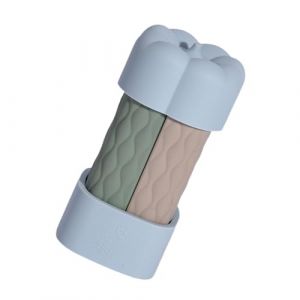 Sharplace 4x Bouteilles de Shampoing de Voyage En Silicone, Essentiels de Voyage, 2oz, Incassables, Gain de Place, Conteneurs de Taille de Voyage pour Articles, Bleu (RT Technology, neuf)
