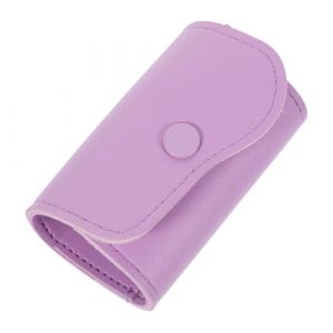 BESTYASH Ensemble de stockage d'outils de broyage d'armure avec foret à cuticules Clous clé professionnel pour sac porte-forets à ongles porte-perceuse à ongles cuir artificiel Violet,mauve (Feast of Yan, neuf)