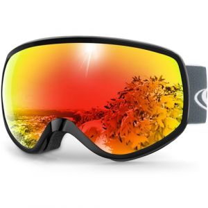 Findway Masque de Ski Enfant 3 à 12 Ans - Lunettes de Ski Enfant Masuqe Ski pour Garçon et Fille Anti-UV Antibuée Compatible avec Casque pour Ski Autres Sports (Findway Direct, neuf)