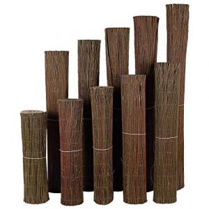 Brise-vue en osier de 3 m - Hauteur : 50 cm - Protection contre le vent - Clôture en osier 50 x 3 m (Home4Living, neuf)