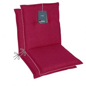 LILENO HOME Lot de 2 coussins pour chaise de jardin &agrave; dossier bas - Bordeaux - Chaise longue confortable pour meubles de jardin - Coussins de chaise pour chaises de jardin et chaises pliantes (Discount-Deal24, neuf)