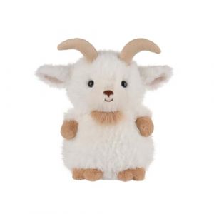 Apricot Lamb Peluche ch&egrave;vre honte pour enfants, doudou mignon pour b&eacute;b&eacute; fille et gar&ccedil;on, ch&egrave;vre moelleuse, blanche, 18 cm (Apricot Lamb, neuf)