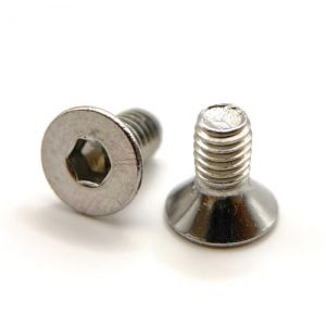 Vis M3x6 mm Tête Fraisée BTR en acier INOX A2 | Ø 3x6 mm - M3 x 6mm | Vis FHC à 6 pans creux (clé allen) ISO 10642 / DIN 7991 | Vis inoxydable A2 (V2A/304) : LOT DE 10 Pcs - Premium Fixation (ProRaje Sarl, neuf)