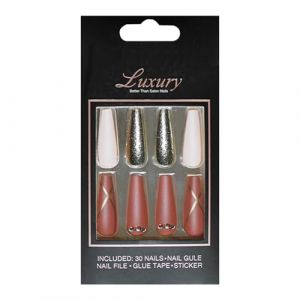 Longue presse à ballet sur les ongles,Presse à ballet cercueil sur les ongles - Faux ongles de ballet extra longs pour femmes avec gel de colle - Ruban adhésif français de ballet réutilisable sur les (twina, neuf)