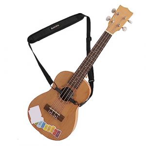 TINAYAUE Sangle d'Ukulélé Réglable Guitare Bandoulière en Doux Coton Sangle Pour Soprano Concert Tenor Baryton Instruments à Cordes 76-139 cm (TINAYAU, neuf)