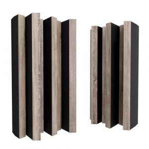 Lot de 2 diffuseurs acoustiques | Diffusion et absorption du son 2D | 50 x 25 cm | Panneau d'art mural | Contr&ocirc;le du bruit et r&eacute;duction de l'&eacute;cho | Couleur : [Sonoma | Arto-HALF] (ATB-SOUND, neuf)