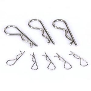 Assortiment de 20 goupilles fendues - Clips R - Épingles à cheveux plaquées zinc - Kit d'assortiment de pinces d'attelage pour système de verrouillage de goupille d'attelage - Plusieurs tailles M1-M3 (Janzoom, neuf)