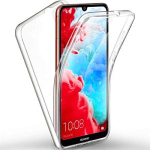 COPHONE&reg; Coque Compatible Huawei Y6 2019 Transparente 360 Protection int&eacute;grale Avant Souple + arri&egrave;re Rigide. Housse Tactile 360 degres Anti Choc. (CoPhone, neuf)