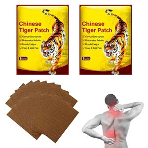 Patch Chauffant,Patch Anti Douleur,16PCS Patchs de Tigre Chinois,Patch Anti-douleur au Genou,Patchs Chauffants Anti-douleur,Patch de Soulagement Douleur Tigre, Pour Douleurs Cou,Nuque,Epaules (Poseidoneye, neuf)