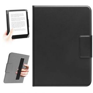 HoYiXi L'étui Universel pour eReader de 6,8 Pouces,7 Pouces, Compatible avec Pocketbook, Tolino, Sony, Kindle Paperwhite, Kobo E-Book Reader, Corde à Main élastique, for 6,8"-7" eReader,Noir (Somei, neuf)