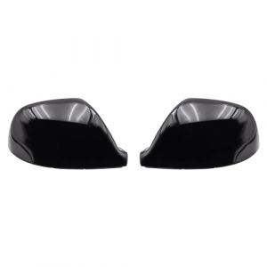 KYYET Paire de coques de r&eacute;troviseurs lat&eacute;raux compatibles avec VW Volkswagen Transporter T5 T5.1 2010-2015, T6 2016-2019 (noir brillant) (KYYET, neuf)